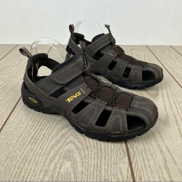 Teva Men’s Forebay Closed Toe Sandals US11 Turkish Coffee Brown $180 - Picture 1 of 8